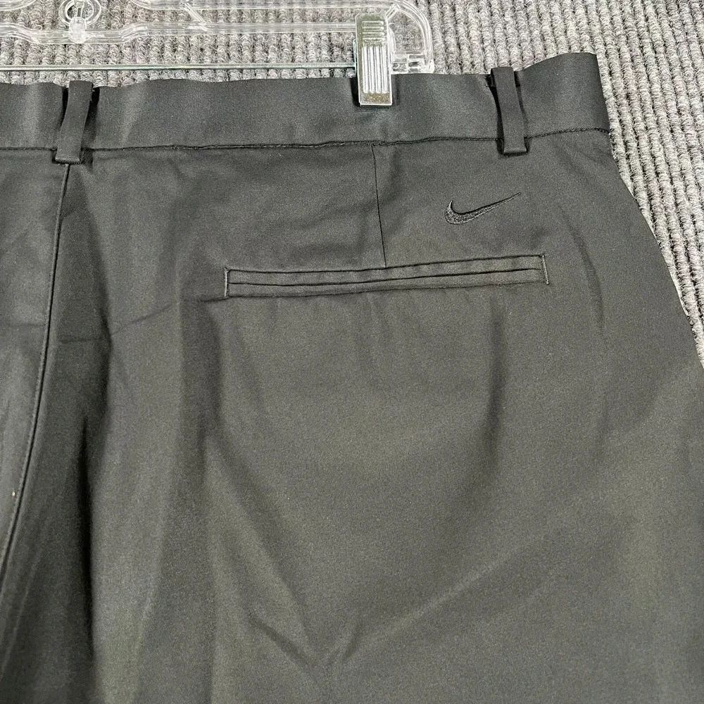 Nike Mens Shorts Size 38 Black Golf Standard Fit Chino Dri-Fit Lightweight